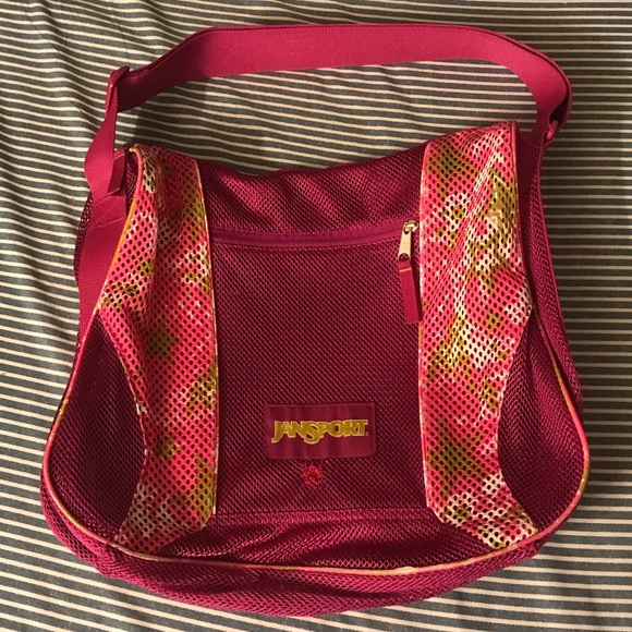 Jansport Bags Rare Jansport Messenger Bag Mesh Backpack Poshmark